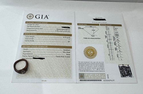 Unique 73ct gia diamond with - 0.73ct,
