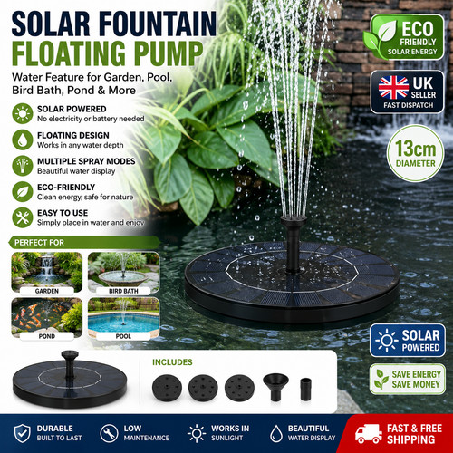 Solar fountain floating - solar, pump