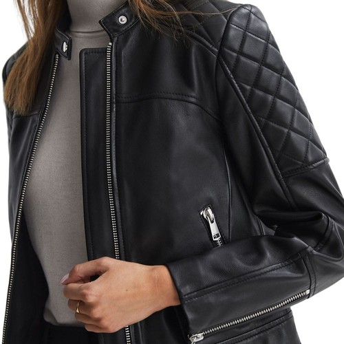 Ladies real leather jacket - real,