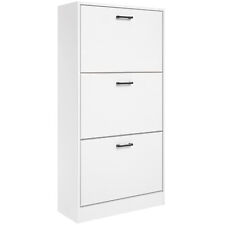 3 Drawer Shoe Cabinet Storage Cupboard Unit Shoe Rack Wooden Stand Organiser