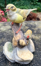 Rare Superb Boehm Porcelain Willow Warbler Sculpture Figure Made In England