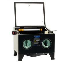 SGS Shot & Sand Blasting & Polishing Cabinet w/ Blasting Gun & Protective Screen