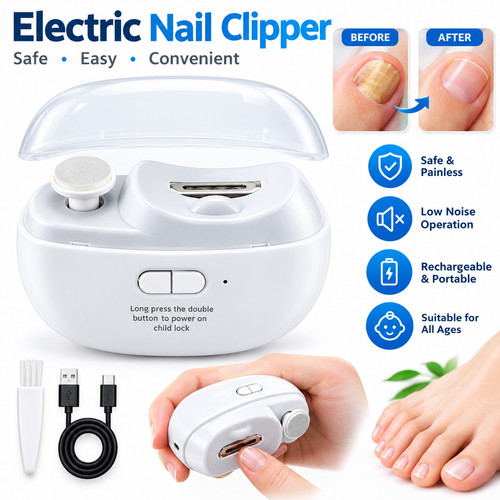 Electric toe nail clippers - toe, for