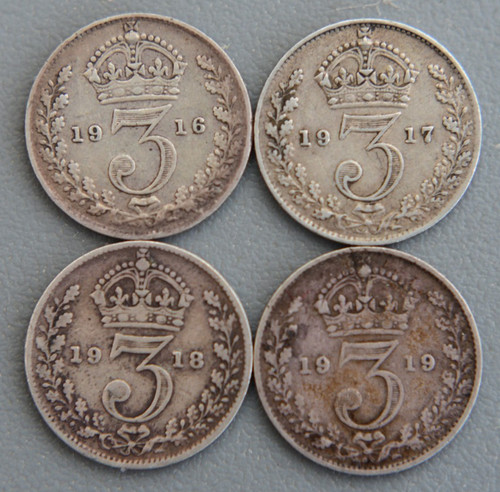 George silver threepence - v,