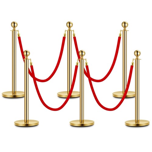 Stanchion post queue - queue, red