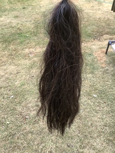 False horse tail black - false,