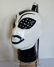 Latex Hood Mask female black