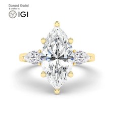 Marquise Diamond Trilogy Ring