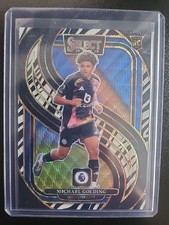 2024-25 Panini Select Michael Golding #194 (RC) Zebra Prizm Leicester City