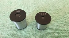 Brunel Microscope Eyepieces 10X & 12.5X - VGC