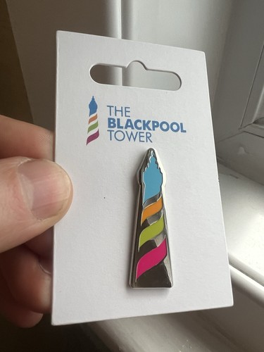 Blackpool tower pin badge - blackpool,
