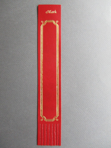 Leather bookmark name - leather,