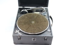 Vintage Symphonion Gramophone W/ Crank & Works Well Complete