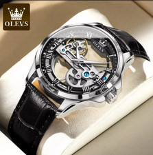OLEVS Skeleton Watches for Men