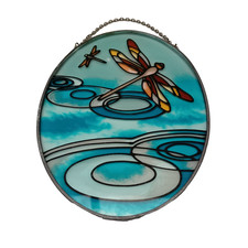 Hand Painted Glass Suncatcher