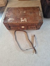 Vintage Brown Leather Suitcase