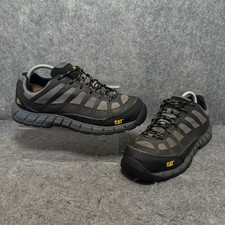 CAT Construction Shoes Mens UK 8 Charcoal Logo Streamline Composite Toe Ergo