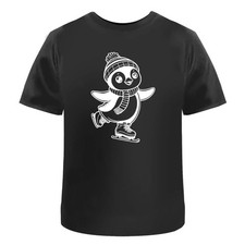 'Happy Penguin Ice Skating'