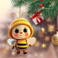 Cute bumble bee keyring - bumble,