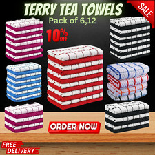 Pack of 12 TERRY 100% COTTON