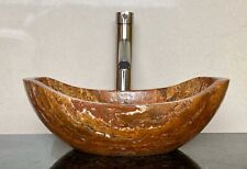 Stone sink bathroom vessel