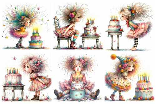 Birthday girl cardmaking card - birthday,