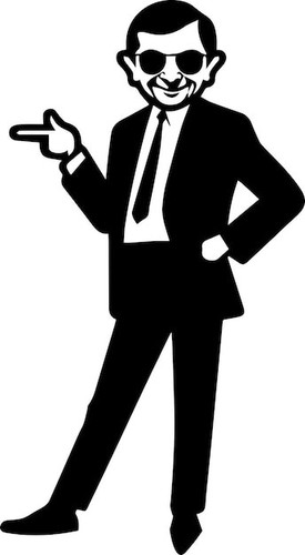 Bean vinyl sticker for - mr, car