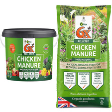 Vitax 6X Pelleted Chicken Manure Fertiliser Organic Natural Feed for All Plants