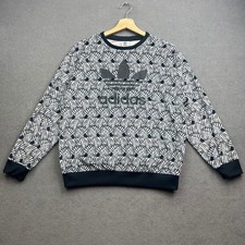 ADIDAS Sweatshirt UK 10 S ZEBRA FARM RIO Animal Originals AOP Africa Paisley