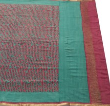 Sushila Vintage Mauve Women Saree 100% Pure Crepe Silk Printed Soft Craft Fabric
