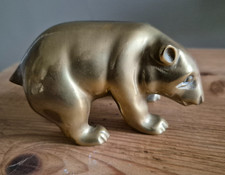 Vintage brass Californian bear