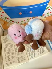 Amuseables Toastie Pink And White Marshmallows  doll tags+dust bag 1pcs