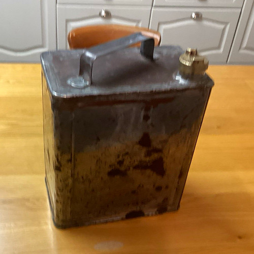 Vintage shell metal petrol oil - shell,
