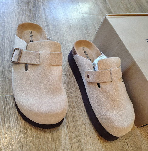 Mazeskin womens suede clog - mazeskin,