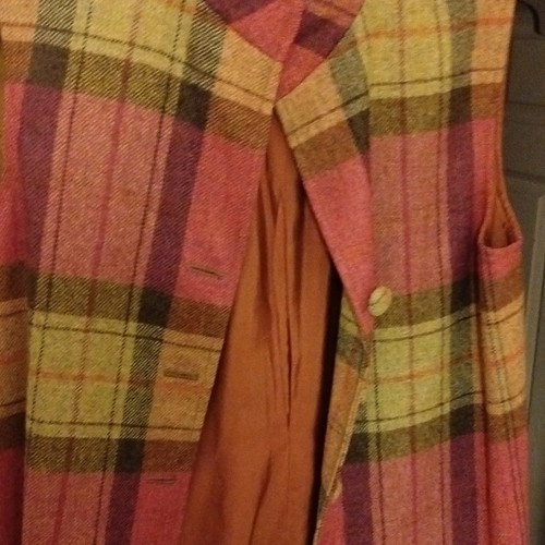 Tweed plaid - plaid, waistcoat