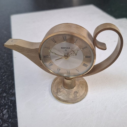 Swiza gold metal teapot style - metal,