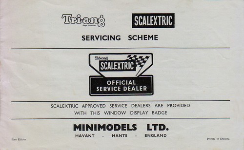 Scalextric 1960s service - 1960s,