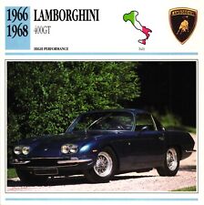 Lamborghini 400GT, 1966-1968. Classic Cars Collectors Club card