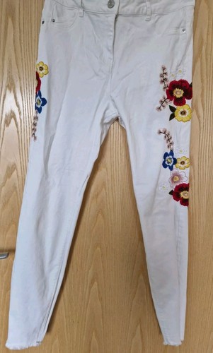 Matalan floral white skinny - matalan,