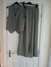 herwick two piece suit green size s green