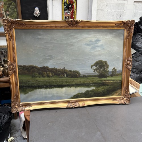 Large vintage oil - oil, painting