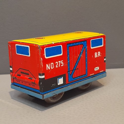 Vintage tin train box - tin,