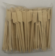 Bamboo Skewers BBQ Grill Set Wooden Paddle Disposable Choose Size 9cm 15cm 18cm