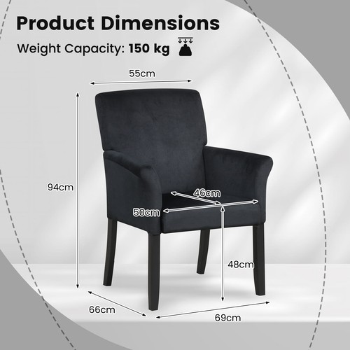 Waiting room chair velvet - chair,
