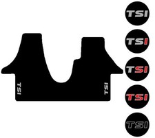Fits VW Transporter T5 2003-2015 Tailored Car Mats TSI Badge/Motif/Embroidery