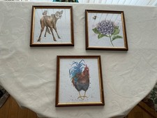 Framed prints, set of three