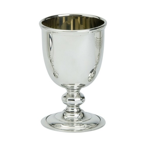 Pewter plain goblet - pewter, 5"