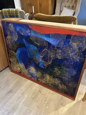 Framed Abstract Art Oil On