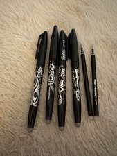 4 Black Ink Erasable Pens with 2 Refills