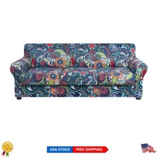 Elegant Paisley Floral Sofa